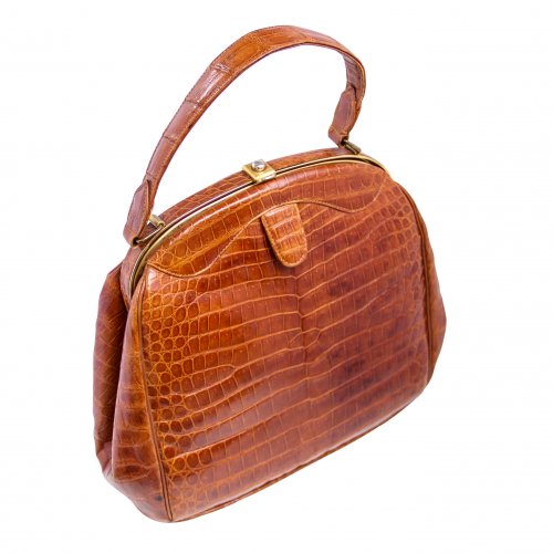 Vintage 1950s Crocodile Leather Handbag : On Antique Row - West Palm ...